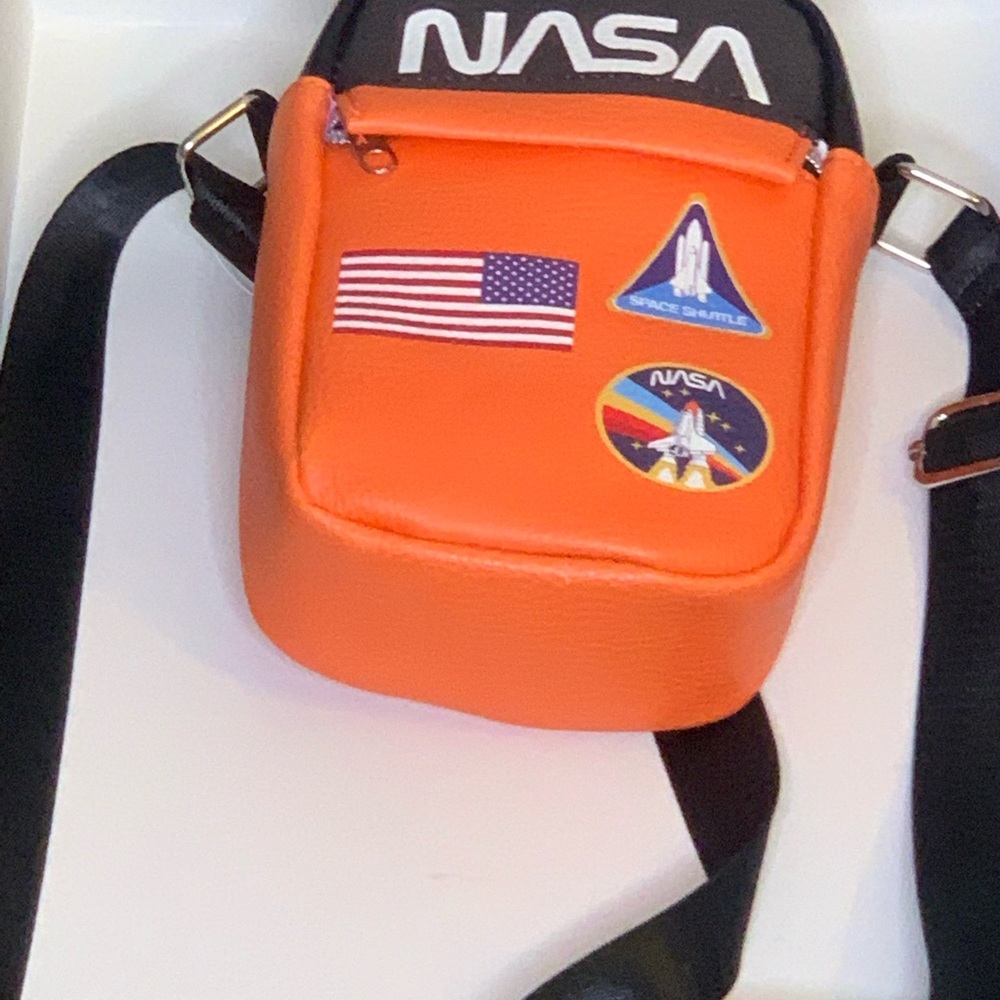 Orange NASA mini messenger